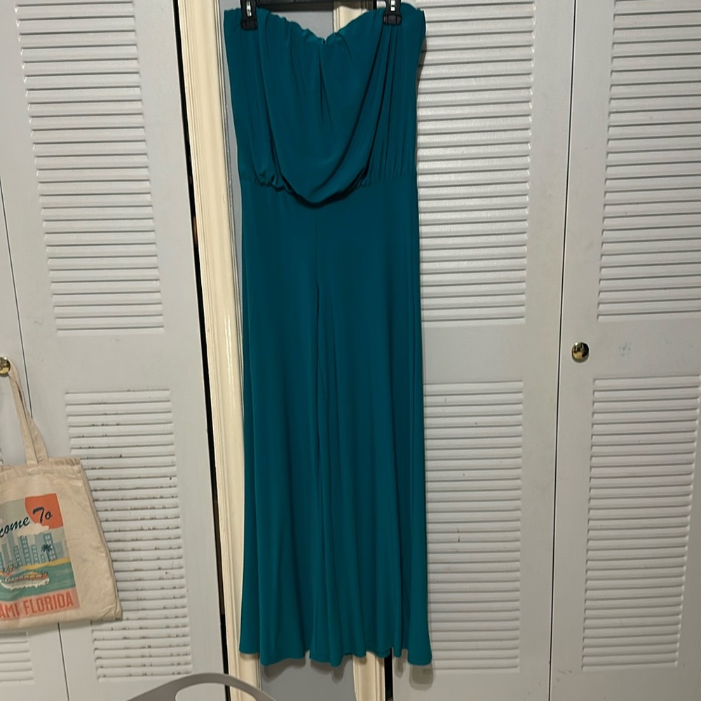 Symphony Teal Jumpsuit Size M